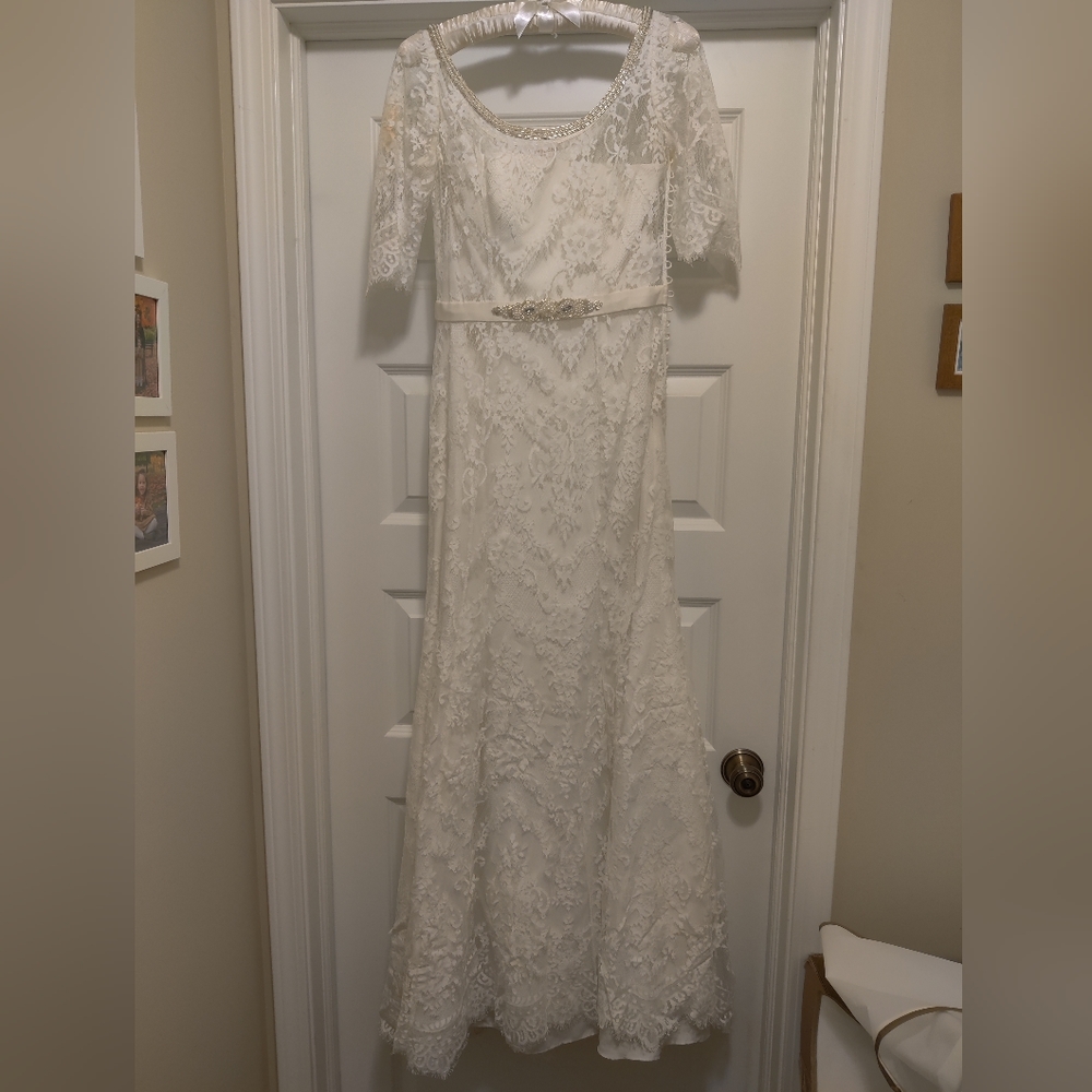 Monsoon bridal wedding lace dress